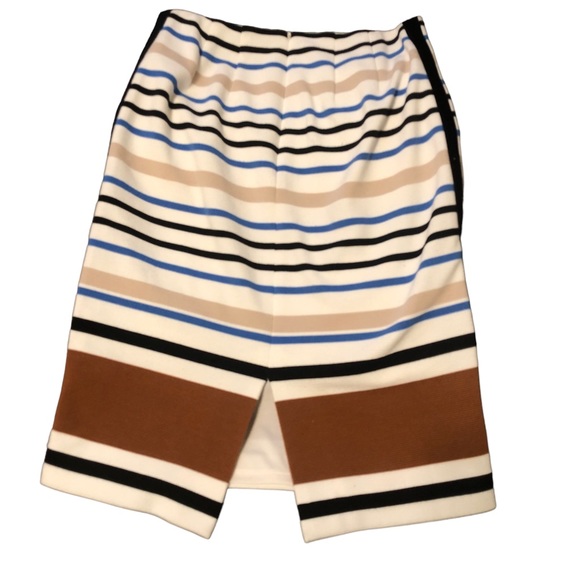 White House Black Market Ponte Striped Pencil Skirt. Size 0. Ribbed Stretch. EUC - Picture 5 of 5